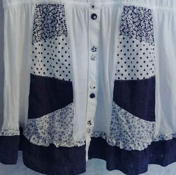 Anthropologie Ric Rac patchwork tee - Picture 4 of 5